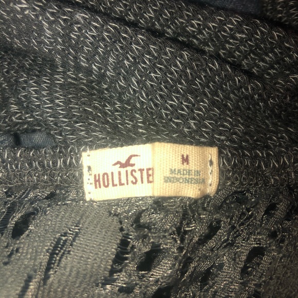 Grey Knit Cold Shoulder Top - Picture 5 of 6